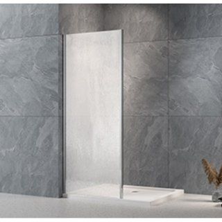 Боковая панель Veconi KP-12R, 700x1950, хром, стекло дождь